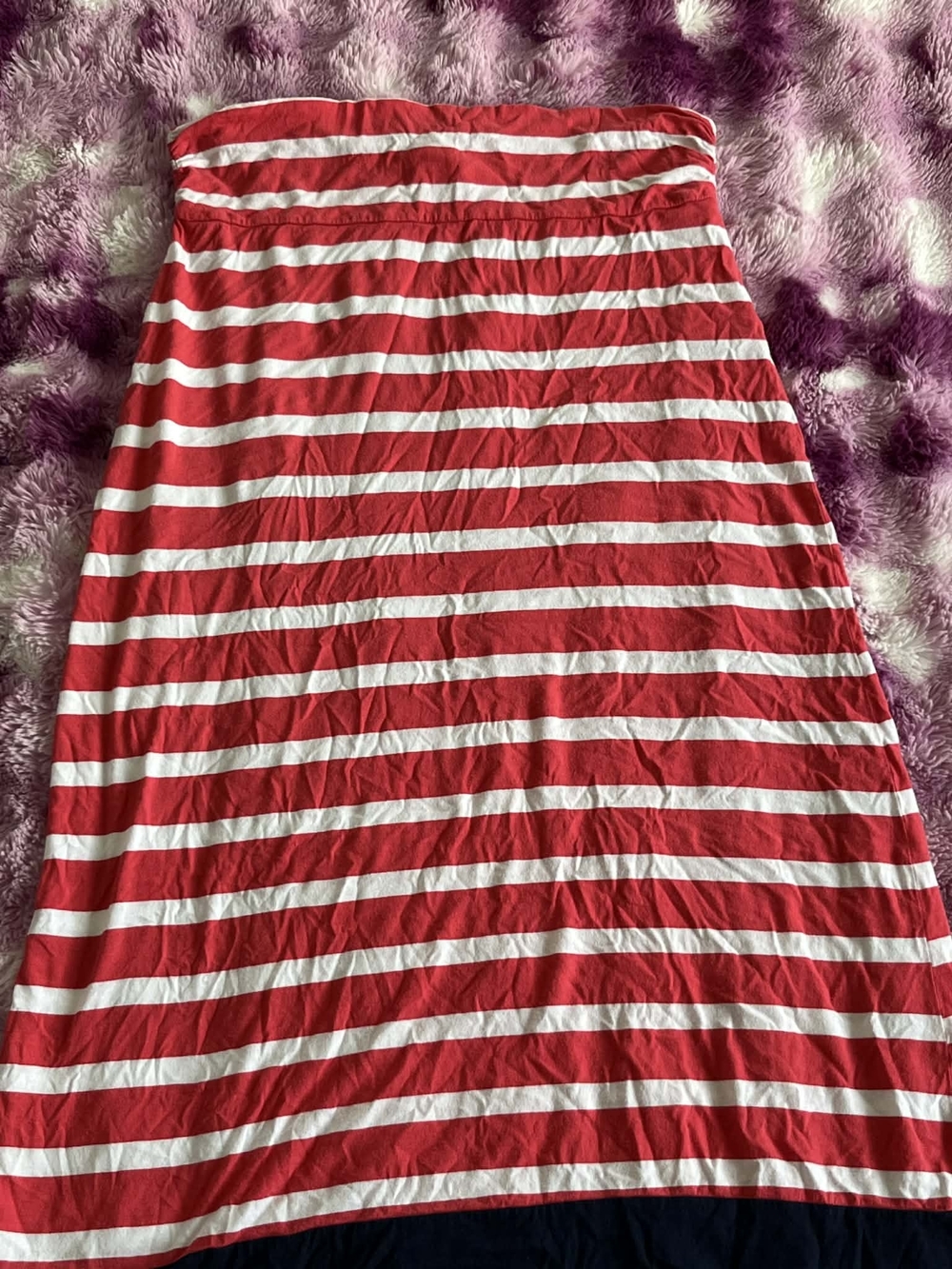 Tommy Hilfiger Pink and White Striped Maxi Skirt